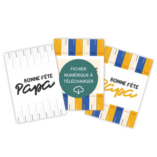 "Bon pour ..." pour les papas - À télécharger & imprimer