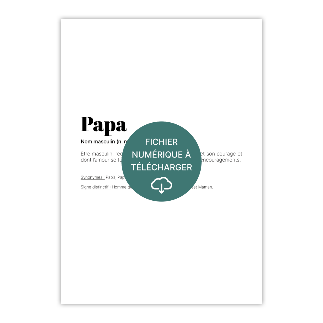 Affiches pour papa - À télécharger & imprimer