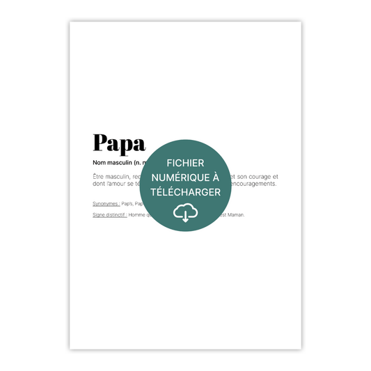 Affiches pour papa - À télécharger & imprimer