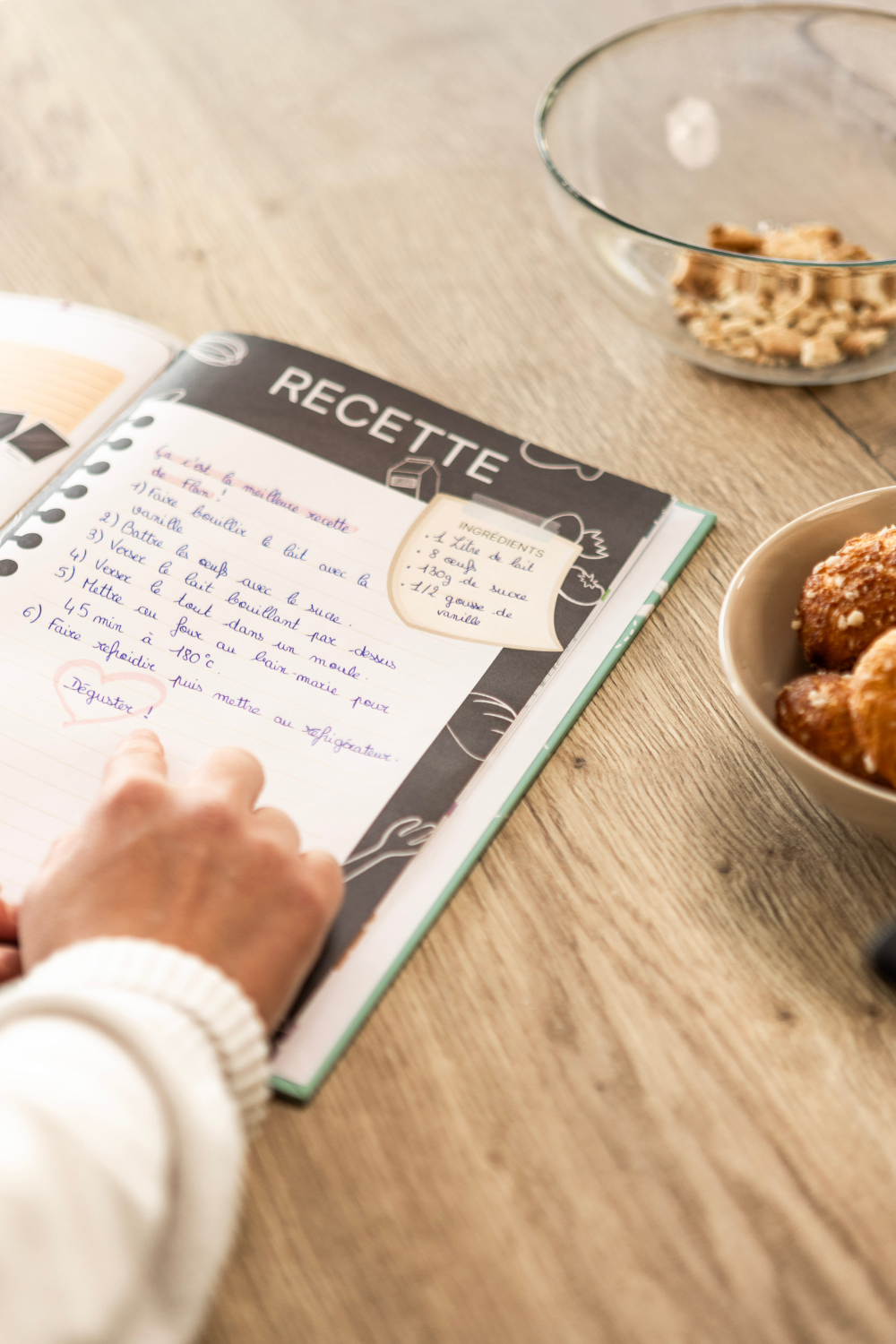 page recette du livre "Grand-mère, Dis-moi tout.