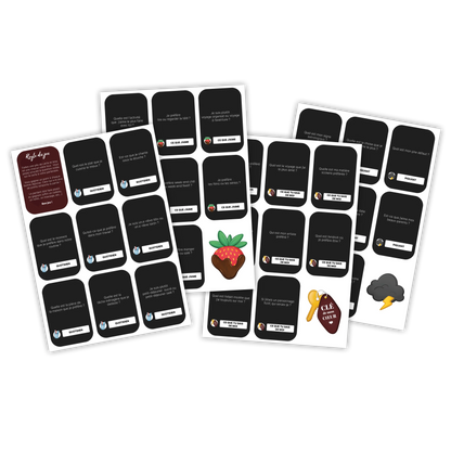 KIT À IMPRIMER - Spécial couple - Souvenir créatif, DIY, cartes et jeux