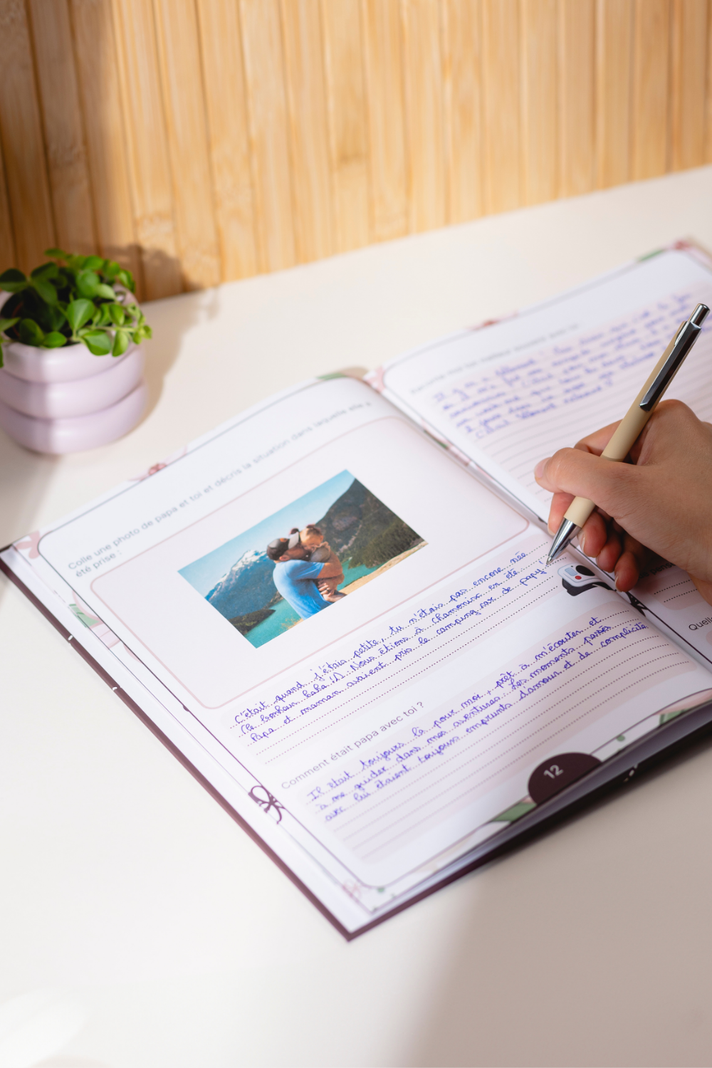 Remplissage du livre ma soeur, dis-moi tout