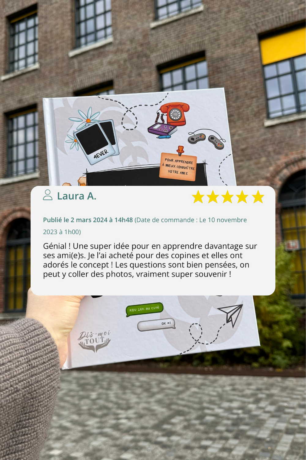 avis client livre mon ami.e dis-moi tout