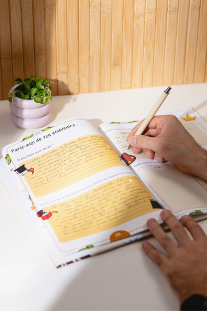 Livre "Parrain, Dis-moi tout" ouvert