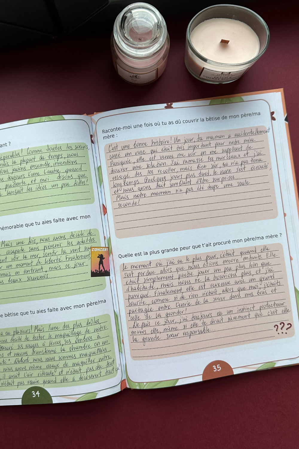 tata dis-moi tout livre déjà rempli