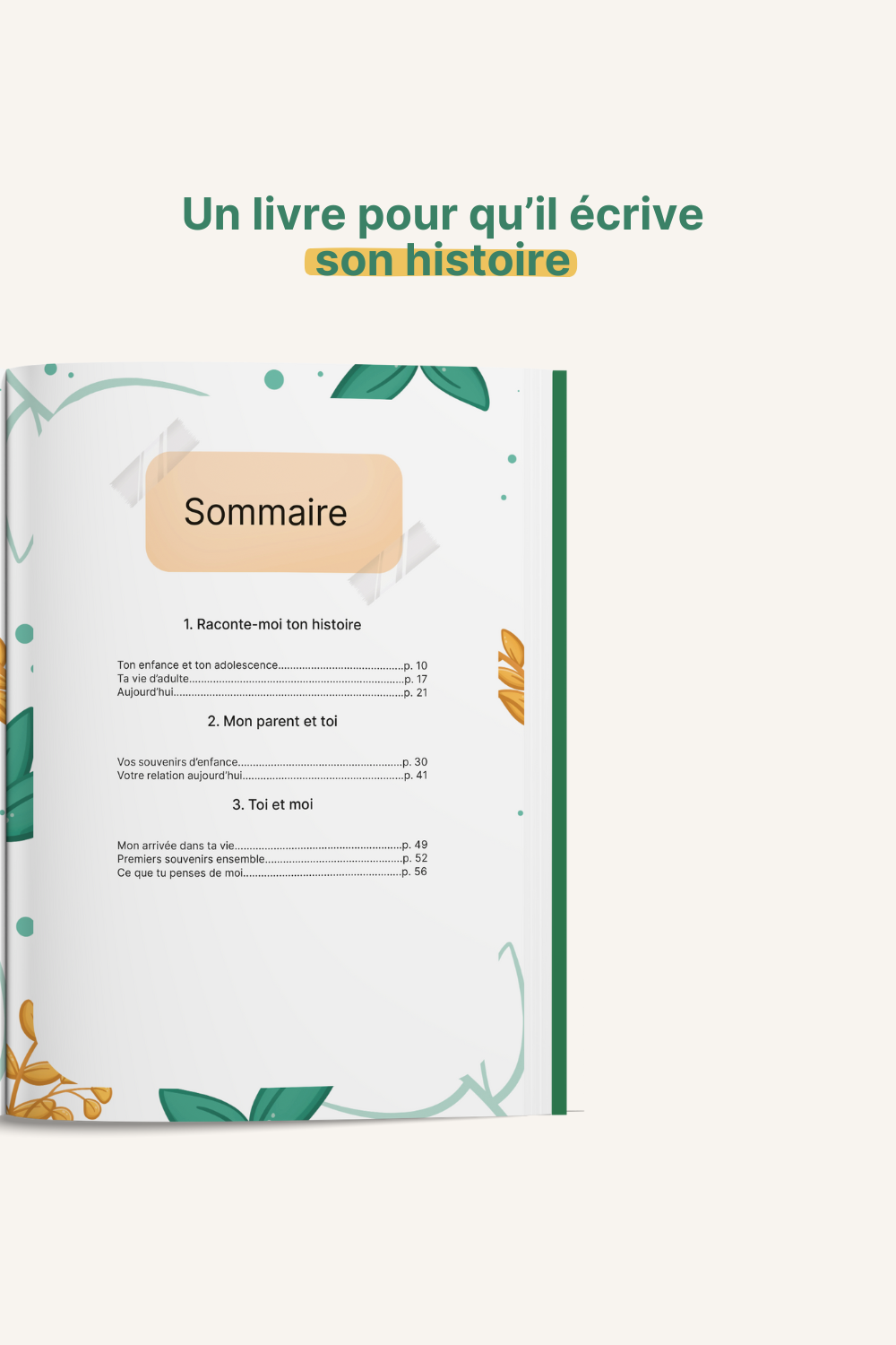 sommaire livre tonton, dis-moi tout