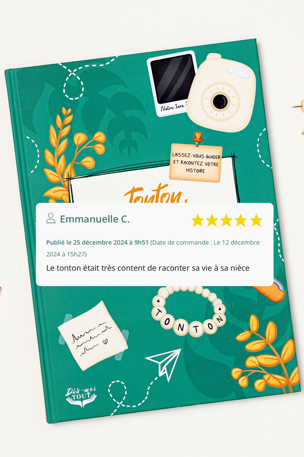 avis client livre tonton, dis-moi tout