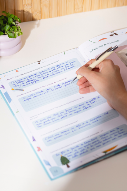 remplissage du livre grand-mère dis-moi tout