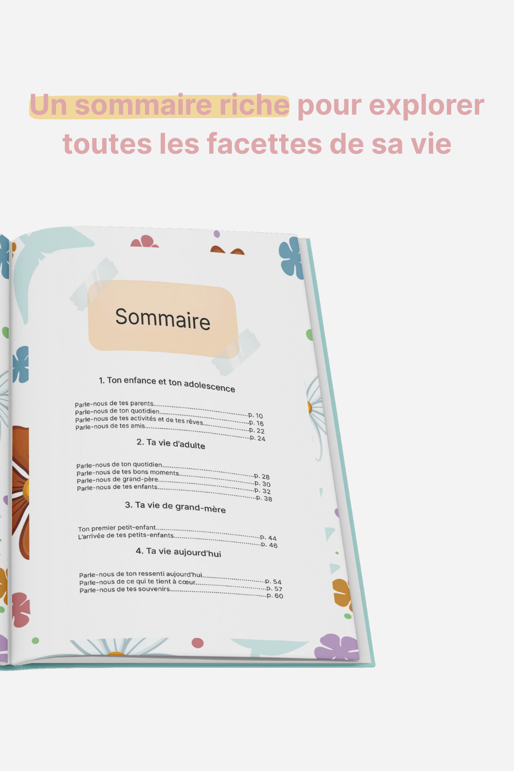 sommaire livre grand-mère, dis-moi tout