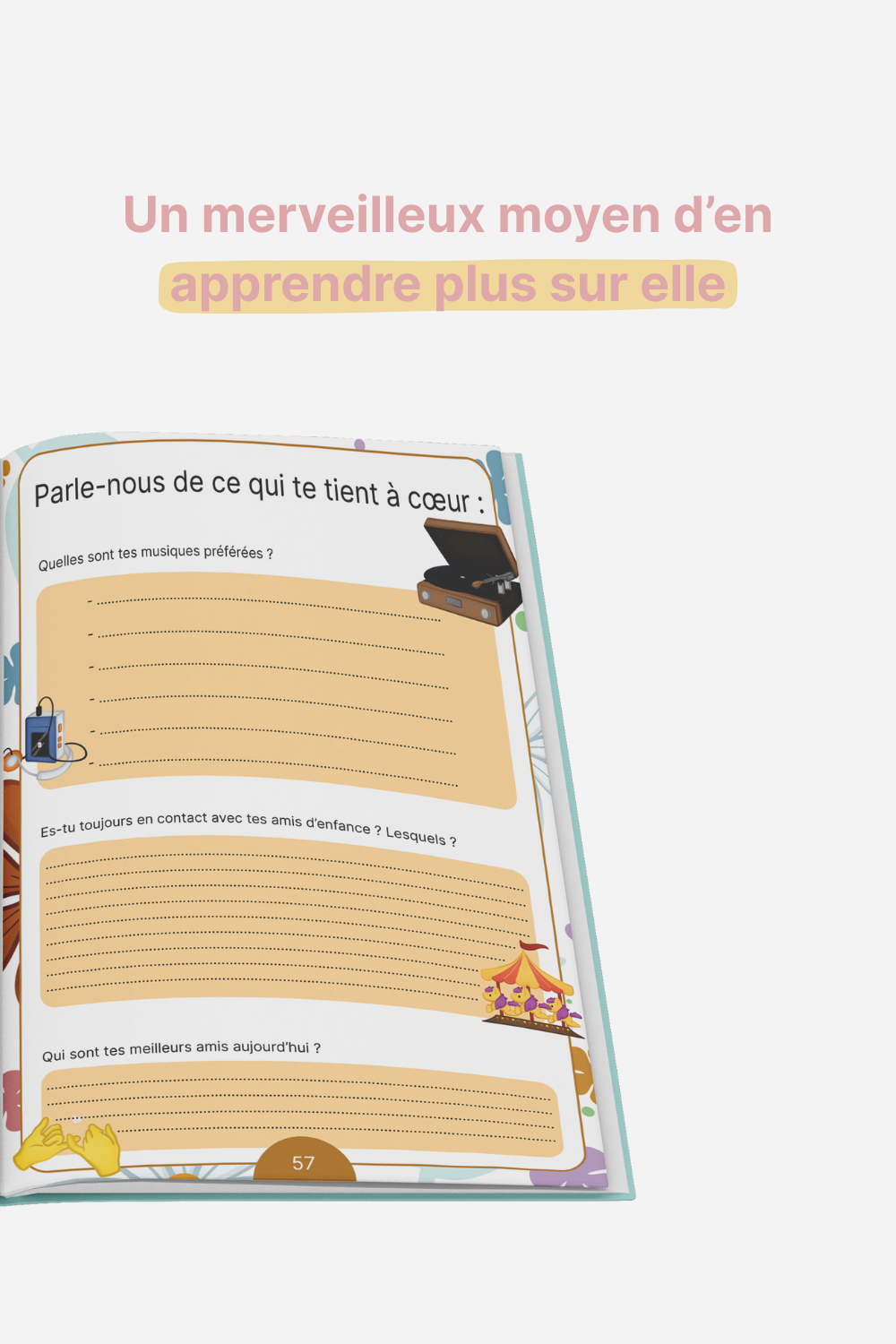 livre pour grand-mère questions à remplir