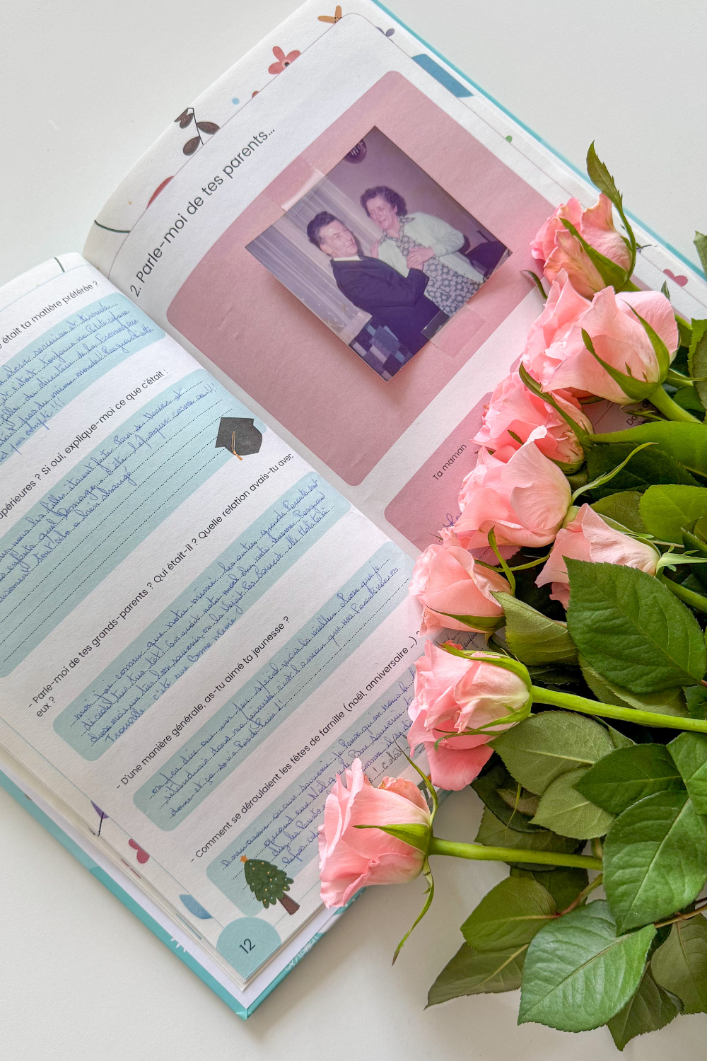 livre ouvert pour grand-mère