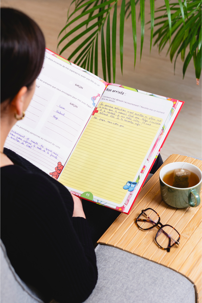 livre rempli et lu, maman, dis-moi tout