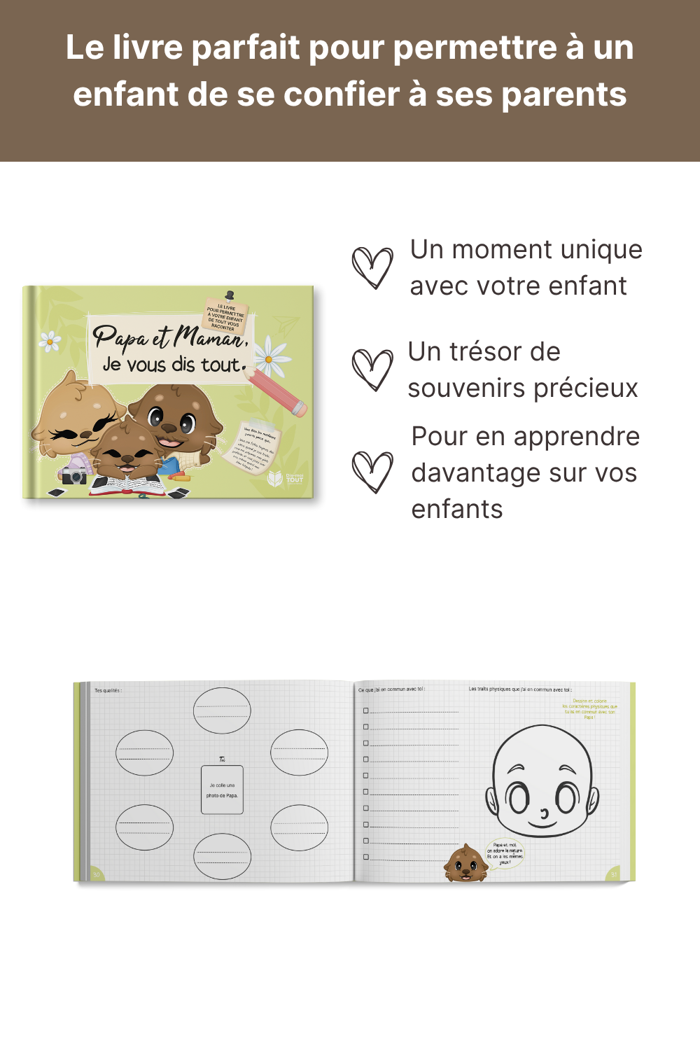 explications du Livre papa et maman, je vous dis tout