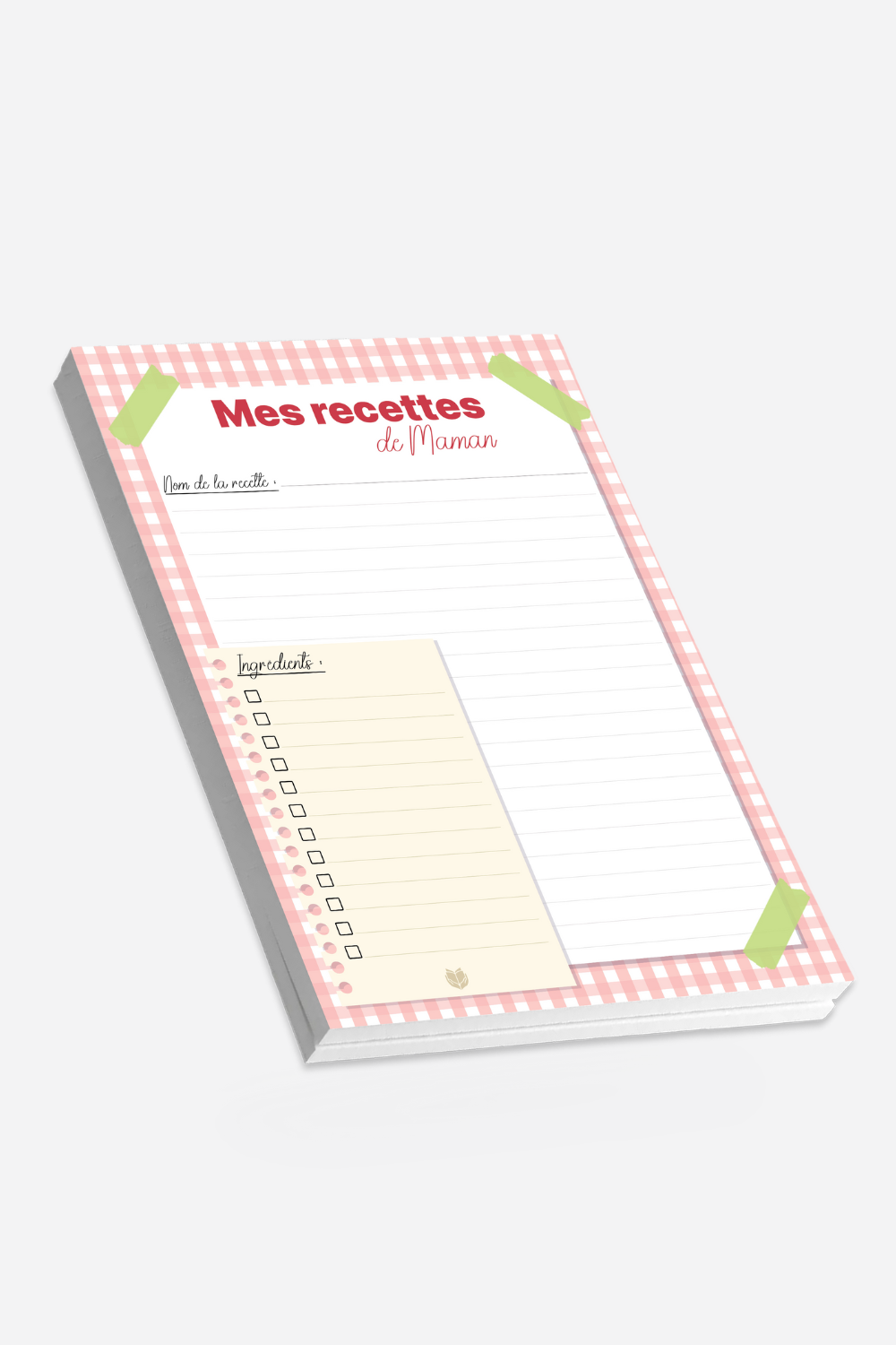 Bloc-notes “Mes recettes de Maman”