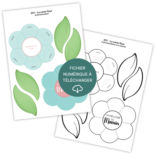 Carte DIY spéciale fête des grands-mères - À télécharger & imprimer