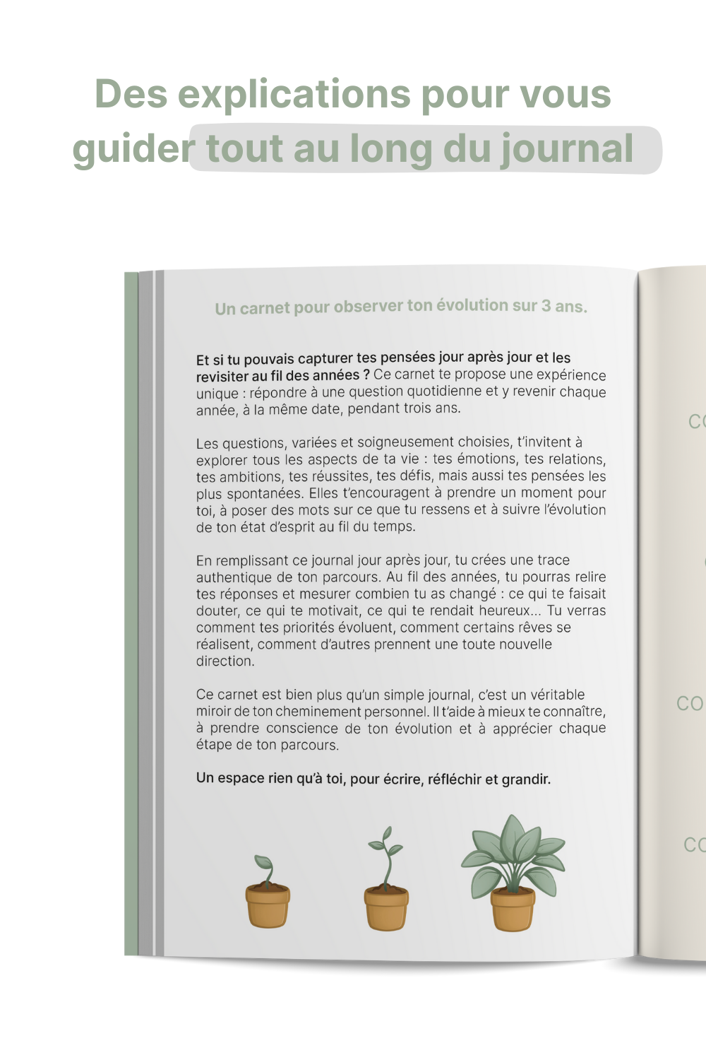 explications mon journal 3 ans