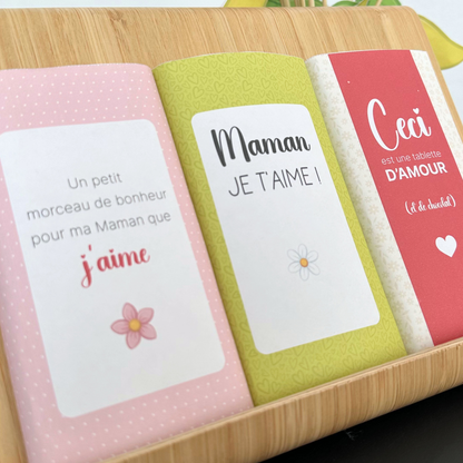 Emballage tablette chocolat spécial maman - À télécharger & imprimer