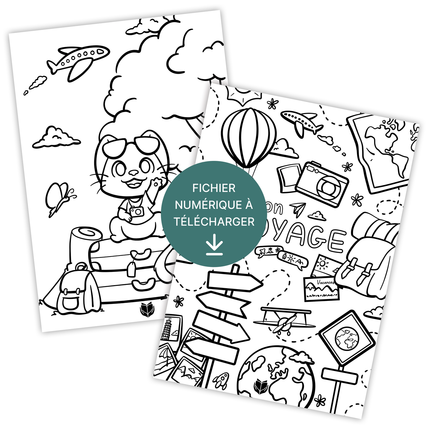 Coloriage voyage - À télécharger & imprimer